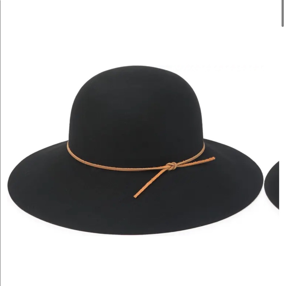 NWT Phenix Round Crown Floppy Wool & Leather Hat